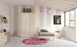 York cameretta betulla, letto singolo