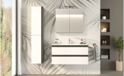 Young Base Bagno sospesa con Lavabo, Bianco