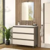Young Colonna Bagno 2 Ante con Ripiani in Vetro, Grigio Angora