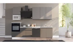 Young cucina completa L300 cm con piano induzione, disponibile in vari colori