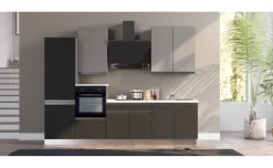 Young cucina completa L300 cm con piano induzione, disponibile in vari colori