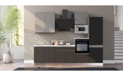 Young cucina completa L300 cm con piano induzione, disponibile in vari colori