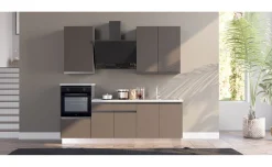 Young cucina completa L240 cm con piano induzione, disponibile in vari colori