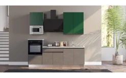 Young cucina completa L240 cm con piano induzione, disponibile in vari colori
