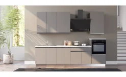 Young cucina completa L300 cm con piano a gas, disponibile in vari colori